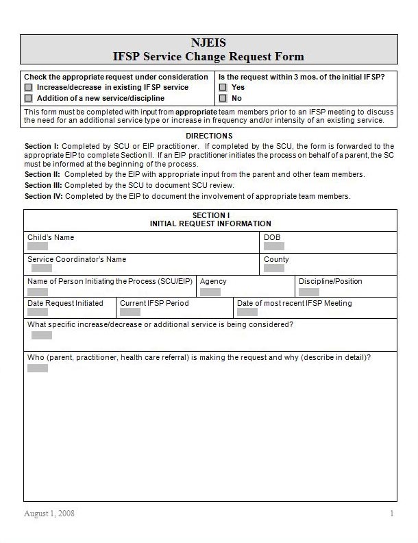 IFSP-Service-Change-Request-Form